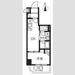 ハーモニーレジデンスグローバルキャピタル【4階】の間取り