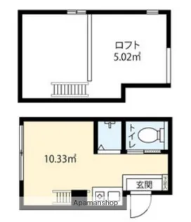 グランシエル川崎【101号室号室】の間取り
