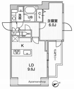 ALTERNA南大井【6階】の間取り
