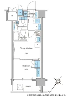 ルフォンプログレ西大井プレミア【8階】の間取り