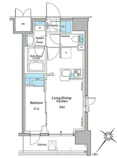 ルフォンプログレ西大井プレミア【6階】の間取り