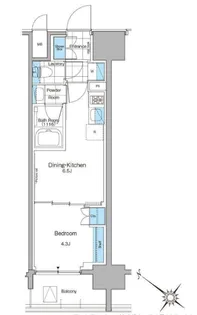 ルフォンプログレ西大井プレミア【13階】の間取り