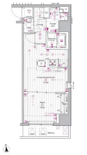 PREMIUM CUBE 上野【12階】の間取り