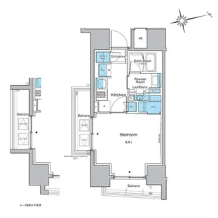 ルフォンプログレ品川戸越【5階】の間取り