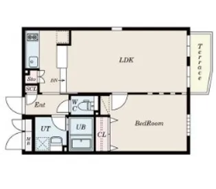 PASEO荏原中延【1階】の間取り