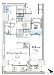 オーパスレジデンス南青山【5階】の間取り