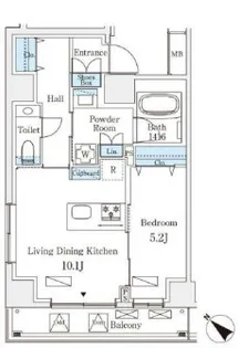 オーパスレジデンス南青山【6階】の間取り