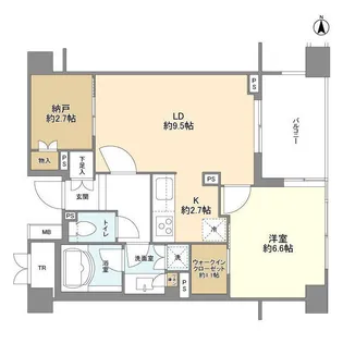 パークコート高輪ヒルトップレジデンス【3階】の間取り