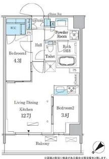 パークアクシス品川南大井パークフロント【4階】の間取り