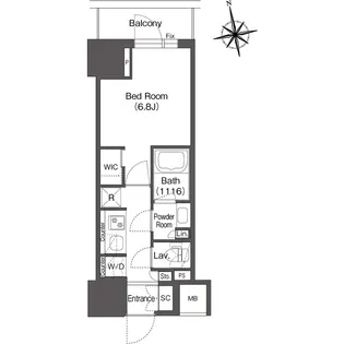 コンフォリア東上野【5階】の間取り