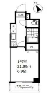 クレッシェンドK【6階】の間取り