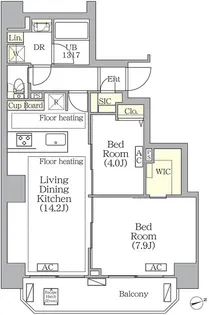 BRICK RESIDENCE 南青山【8階】の間取り