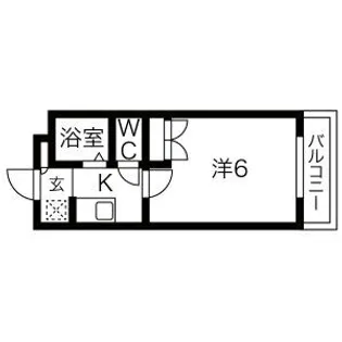 スカイコート馬込【2階】の間取り