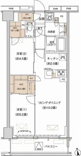 プライムネクサス大森北【3階】の間取り