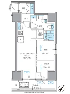 パークアクシス東日本橋【4階】の間取り