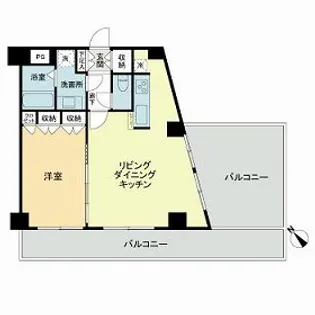 THE BLUE 8【0702号室】の間取り