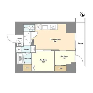 オーキッドレジデンス西大井【14階】の間取り