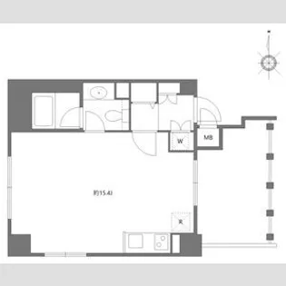 エムジー目黒駅前【10階】の間取り