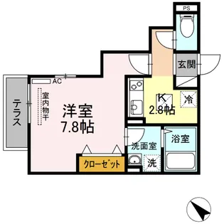 クレスタ【1階】の間取り