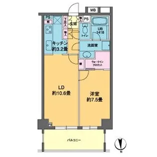 カスタリア高輪【2階】の間取り