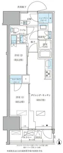 パークアクシス品川天王洲アイル【12階】の間取り
