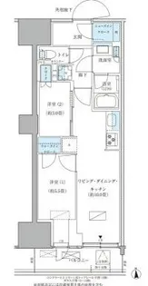 パークアクシス品川天王洲アイル【10階】の間取り