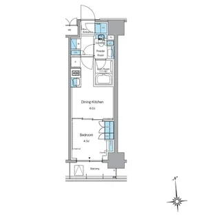 ルフォンプログレ上野稲荷町【5階】の間取り
