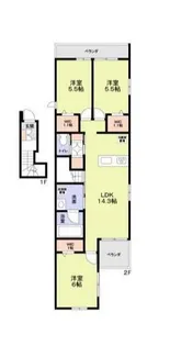 フルール池上【2階】の間取り