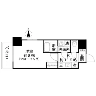 西田マンション【5階】の間取り