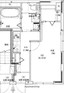 ナークニク【1階】の間取り