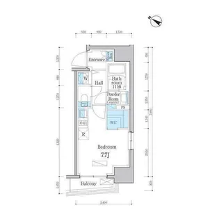 デュオフラッツ日本橋水天宮【3階】の間取り