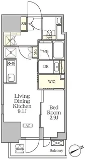 ザ・パークハビオ大森山王【15階】の間取り