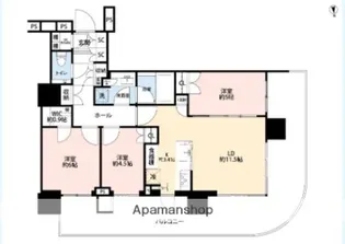 HARUMI FLAG SKYDUOPARKVILLAGE T棟【15階】の間取り