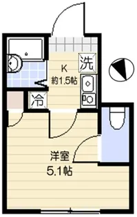 スーペリアージュ東大井【1階】の間取り