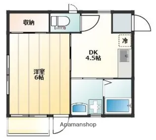 ティーラス【202号室】の間取り