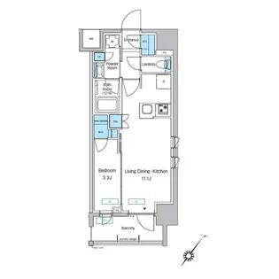 プレディアコート大森山王【10階】の間取り