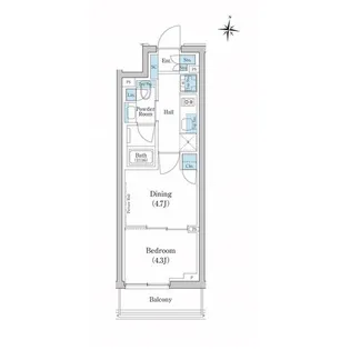 スタイリオ池上SOUTH【5階】の間取り