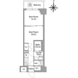 BPRレジデンス大島【4階】の間取り