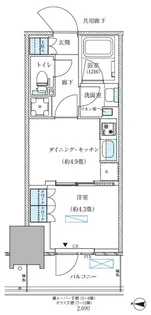 パークアクシス西大島コンフォートスクエア【4階】の間取り