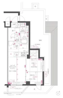ZOOM下丸子【4階】の間取り