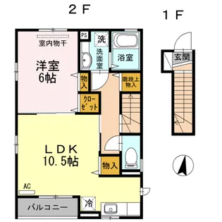 メルシー芙蓉Ⅷ【2階】の間取り
