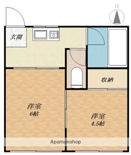 エリカハイツ【2階】の間取り