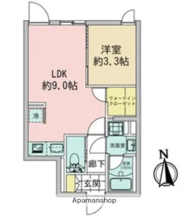 FOLSCLASS東蒲田【4階】の間取り