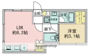 FOLSCLASS東蒲田【4階】の間取り