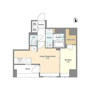 MODIER GINZA EAST【8階】の間取り