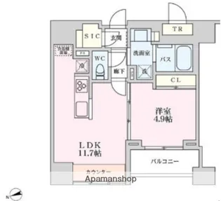 プライマル品川大井町【3階】の間取り