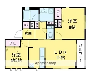 エンジェル榮【2階】の間取り