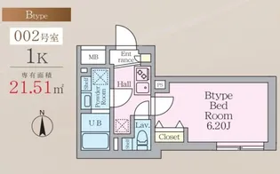 MAJESTIC LIFE 武蔵小山【2階】の間取り