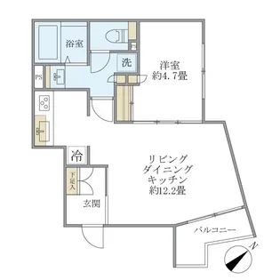 EXAM AKASAKA【4階】の間取り