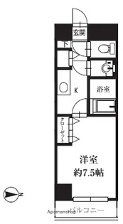 HF銀座レジデンスEASTⅡ【10階】の間取り